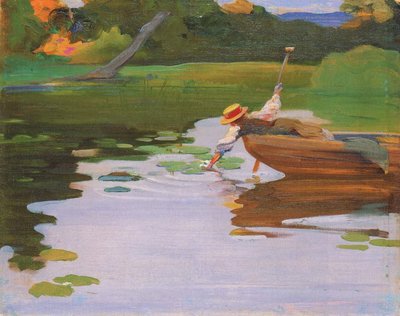 Girl in a Boat by Curt Herrmann